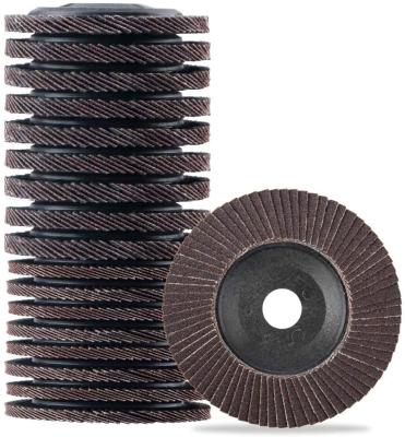 China 20 Pack Fin Wheel Outdoor Fin Polishing Disc For Grinders 4 Inch Grinding Wheel For Metal Wood Sanding Polish for sale