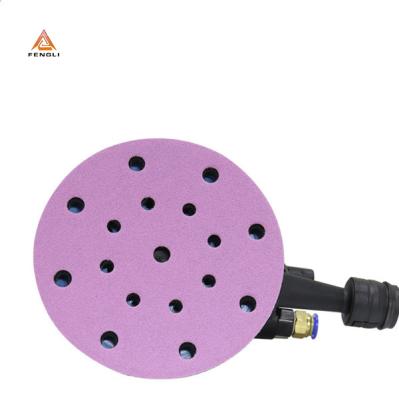 China Durable 150mm 17 Hole Polyester Film Base Purple Sanding Disc for sale