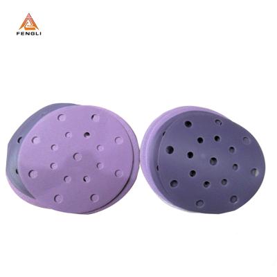 China Durable Purple Zirconia-Alumina Abrasive Sanding Disc With Film Base for sale