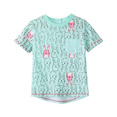 China Summer Children's Clothing Wholesale Girls' T-shirt Breathable Short Sleeves For Girl for sale