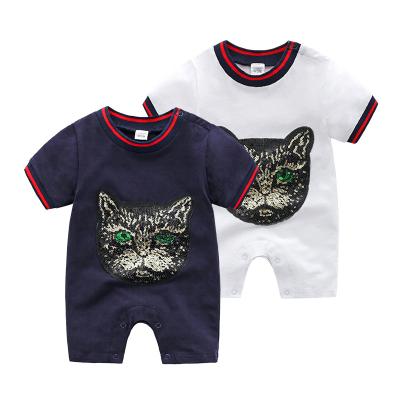 China New Fashion Baby Boy High Quality Short Romper Baby Boy Sleeeves Newborn Infant Short Sleeve Clothing for sale