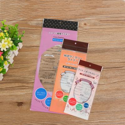 China Recyclable Custom Self Adhesive Clear Plastic OPP Poly Cellophane Bag With Header For Accessories Gifts Packaging for sale