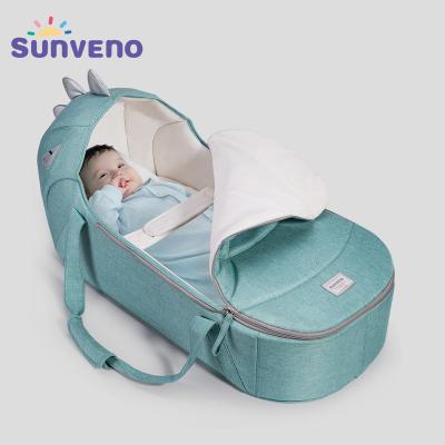 China Sunveno Newborn Crib Baby Bassinet Travel Crib Modern Portable Infant Carrier Basket Crib For Baby 0-12Months for sale