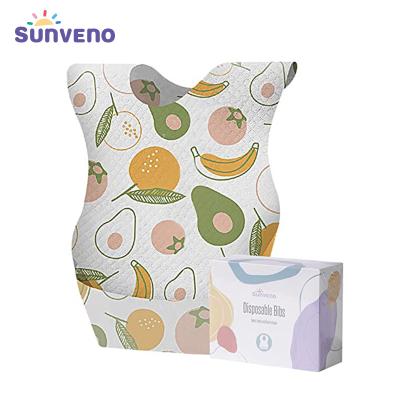 China Sunveno 20pcs/lot Reusable Newborn Baby Bibs Antibacterial Disposable Portable Bib Baby Set Clothes for sale