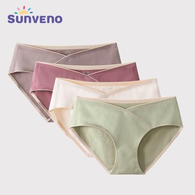 China Sunveno 4pcs/lot Panties Underwear Antibacterial Maternity Clothes For Pregnant Women Clothes - Seamless Low Rise, Cotton for sale