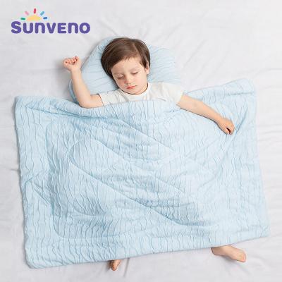 China Sunveno Folded Baby Blankets Muslin Newborn Comforters Receiving Blankets Super Soft Bedding Sets For Bedding Crib Stroller for sale