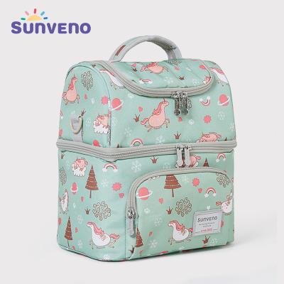 China SUNVENO Eco-friendly Zoo Unicorn Pattern Thermal Bag For Bottles Thermo Bag Keep Cool Insulation Bag for sale