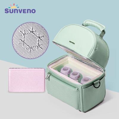 China Sunveno Waterproof Tin Foil Cooler Bag With PPE Box Breastmilk Storage Bag Waterproof Picnic Bag Travel Hand Pack Updraft for sale