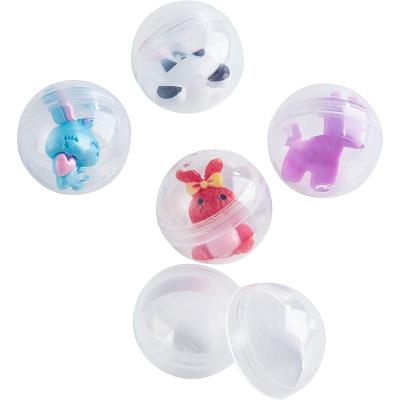 China Small Toys Package Inside Wholesaler Bulk Containers PP Material 28mm Round Small Surprise Clear Capsules For Gumball Machines And Gift for sale