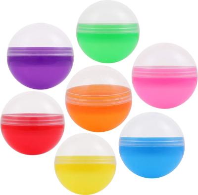 China Package of small toys inside automatic round shape wholesale pp Toy Capsules empty plastic capsule 45mm for sale