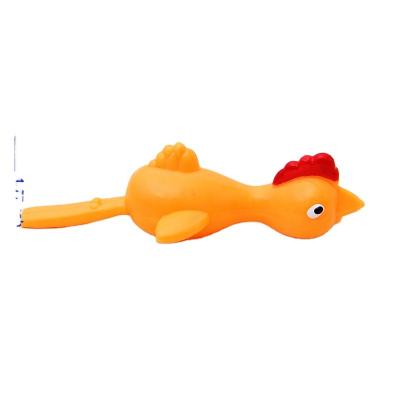 China Reusable Finger Stretchy Flying Rubber Chickens For Party Activity Christmas Kids Slingshot Chicken for sale