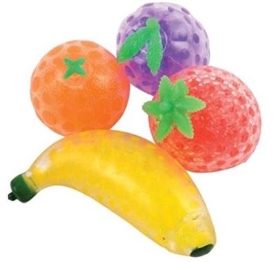 China Reduce effort. Relieves anxiety symptoms. Filled with colorful squeezable gel water beads promote relaxation fruit stress squishy balls play for sale