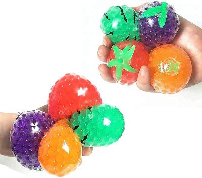 China Reduce effort. Relieves anxiety symptoms. Filled with colorful squeezable gel water beads promote relaxation fruit stress squishy balls play for sale