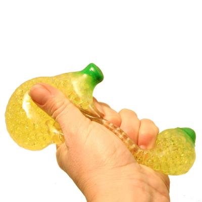 China Reduce effort. Relieves anxiety symptoms. Banana Shaped Squeeze Toy Soft Rubber Sensory Decompression Toy for sale