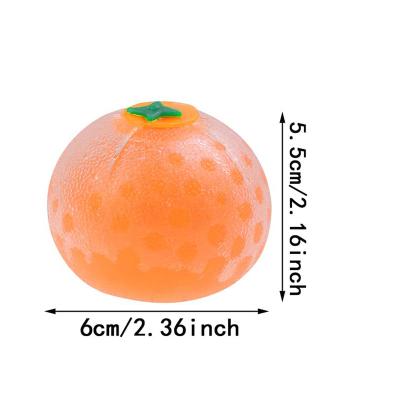 China Orange Squishy Squeeze Sensory Compression Toy Orange Decompression Balls Sensory Toy Stress Relief Fidgt Toys for sale