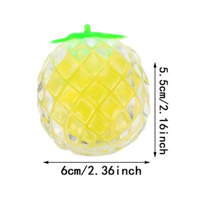 China Wholesale Squeezable Soft Squeeze Pineapple Tpr Squeeze Ball, Anti Stress Squeeze Pineapple fidgety person toys for sale