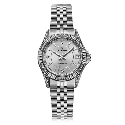 China Original White Color Automatic Women's Watch Elegant Sports Date Watches For Women Watch Luminous Automatic Women's Luxury Diamond for sale