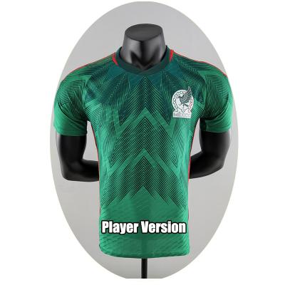 China Shirts & 2022 National Team RAUL H.LOZANO T-shirt Player Mexico Version Tops Soccer Jerseys World Cup Home Green Wholesale Soccer Shirts for sale