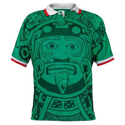 China Shirts & Major 1998 Retro Mexico Soccer Jersey Soccer Camisetas BLANCO World Cup Man Shirts for sale