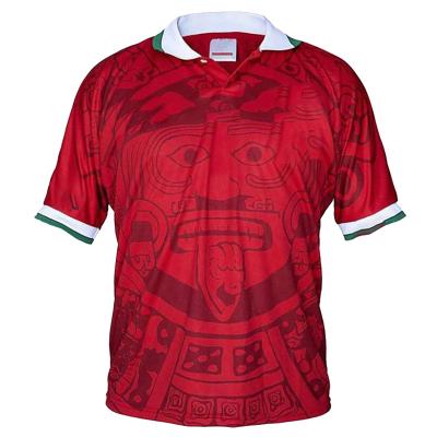 China Shirts & Complete Retro Thailand Quality Mexico Soccer Jerseys 1998 Away Soccer Tops Camisetas World Cup Man Home Shirts for sale