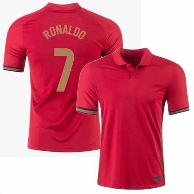 China Shirts & Main 2020 2021 euro country Team Soccer Jerseys 20 Portugal red national kit home away 21 football shirts for sale