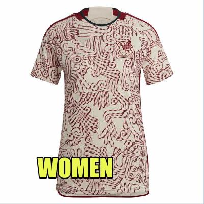 China Shirts & Tops New Arrived 2022 2023 Team Soccer Jerseys 22 Mexico White Women's Ladies Away New 23 National Girls Football Shirts for sale