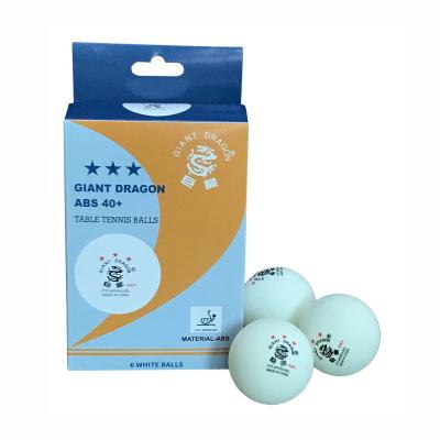 China Wholesale White Tennis Balls ABS Three Star ABS Table Table Tenis Ball For Entermainment for sale