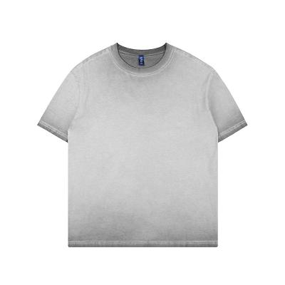 China Anti-wrinkle Heavy washing technology heavy tide brand T-shirt heavy reverse fried round neck men and women short sleeve 290g for sale