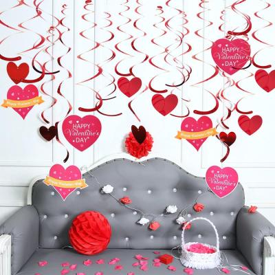 China Creative Modern Wholesale Valentines Day Lovers Day Hanging Swirl Decoration for sale