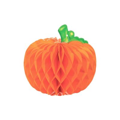 China Paper Pumpkin Honeycomb Decoration Thanksgiving Pumpkin Halloween Pumpkin Decoration for sale