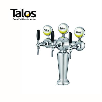 China TALOS Faucet Parisian Tower Chrome Tower Three Way Draft Beer Dispensing Tower 1035303-20 for sale