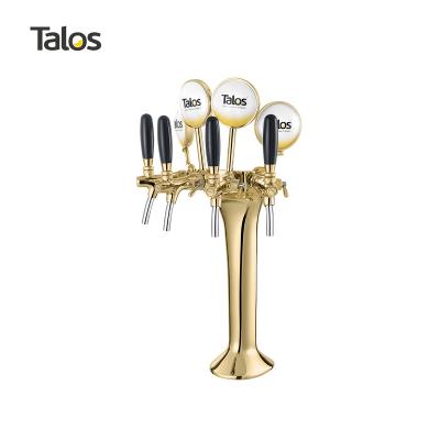 China Classic Tower PVD 4 Way TALOS Tap Tower Draft Beer Dispensing Tower 1031401-22 for sale