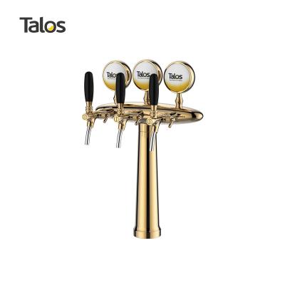 China 3 Tap Elliptical Beer Stainless Steel TALOS Tower Equipment Draft Beer Dispensing Tower (PVD) 1034302-22 for sale