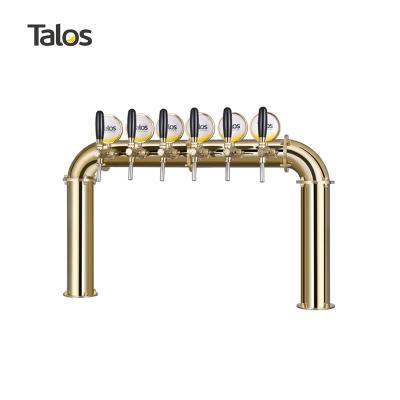 China TALOS U 6 Tower Stainless Steel Tap Tower 85mm Beer Equipment Draft Beer Dispensing Tower (PVD) 1046608-37 for sale