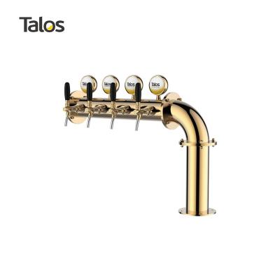 China TALOS L Tower 4 Stainless Steel Tap Tower 102mm Beer Equipment Draft Beer Dispensing Tower (LED, PVD) 1046414-37 for sale