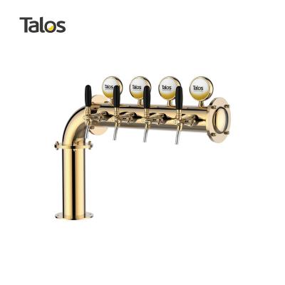 China TALOS L Tower 4 Stainless Steel Tap Tower 102mm Beer Equipment Draft Beer Dispensing Tower (LED,PVD) 1046415-37 for sale