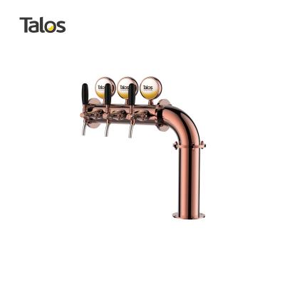 China TALOS L Tower 3 Stainless Steel Tap Tower 85mm Beer Equipment Draft Beer Dispensing Tower (Red Bronze) 1046314-41 for sale