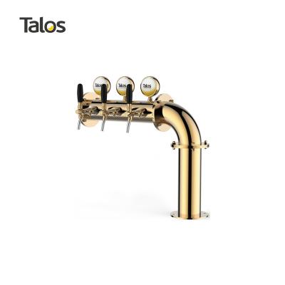 China TALOS L Tower 3 Stainless Steel Tap Tower 102mm Beer Equipment Draft Beer Dispensing Tower (LED, PVD) 1046316-37 for sale