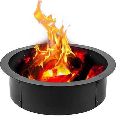 China Outdoor Heater GRILL 36 Inch Outdoor Portable Camping Fire Pit Liner Fire Wood Burning Heater Metal Fire Pit Ring With OEM Design for sale