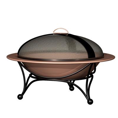 China Cooking High Quality BBQ Charcoal Camping Fire Bowl Wood Burning Outdoor BBQ Grills Furniture Around BBQ Metal Fire Pit for sale