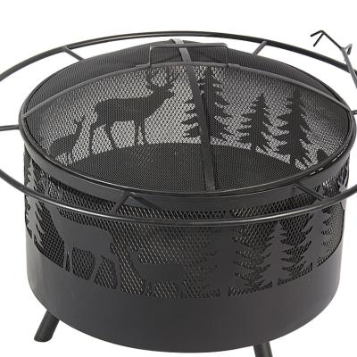 China Easily Assembled BBQ Grills Portable Wood Burning Metal Cooking Fire Pit Grill For Outdoor Garden /backyard/patio for sale