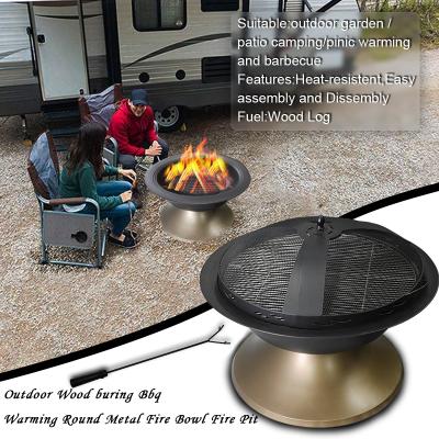 China Outdoor Heating& 2021 BBQ Grill 35 Inch Fire Bowl Metal Wood Burning Barbecue And Fire Pit Backyard Heater For Outdoor Garden Patio for sale