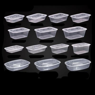 China Minimalist 135 Ounce 4200ml Rectangular Transparent Disposable Plastic Square Clear Food Container Fish Bowl for sale