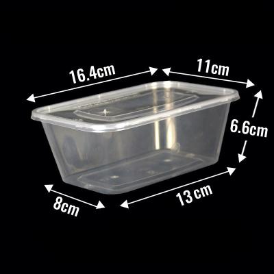 China Disposable Minimalist 1000ml Microwave Rectangular Plastic Food Hot Delivery Packaging Container Soup Bowl With Lid for sale