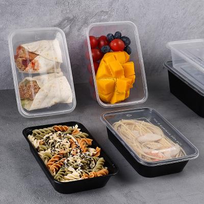 China Modern Square Disposable Personalized Plastic Kitchen Food Storage Container for Soup Noodle Salad for sale