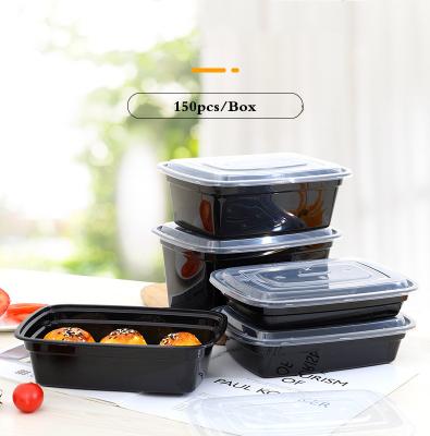 China Bento Lunch Box Portable Lunch Box American Plastic Food Takeware Restaurant Microwave PP Style Leakproof Storage Container for sale