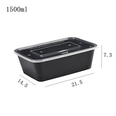 China Contemporary Disposable microwave safe lunch box takeaway plastic round food packaging box container for sale