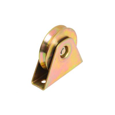 China Traditional Hot Selling Single Bearing Gate Pulley Sliding Gate Wheel Galvanized Wheel With U/V/Y Groove for sale