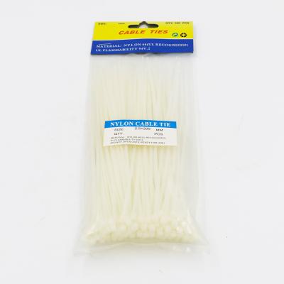 China Bundling 2.5*200 Auto Releasable Plastic Cable Ties With Label for sale