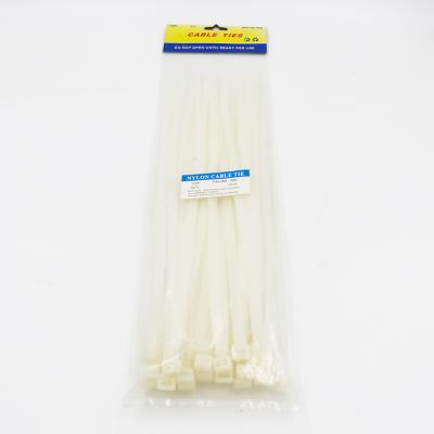 China Bundling Wire 7.6*350mm Self Locking Plastic Wire Cable Ties With High Tensile Strength for sale